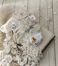 Image 1 of Newborn girls body-dress for photoshoots | Emily | floral sage