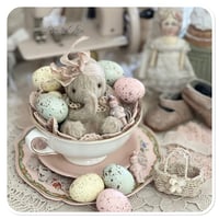 Image 5 of Custom order for Beth - Handmade whimsical hobby horse and teacup elephant