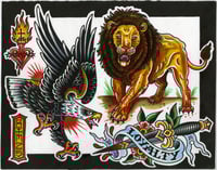 Image 9 of 2025 Tattoo Flash set, 10 sheets 11”x14”