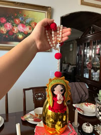 Image 1 of Mini Virgencita Tejida  en Rosario (colgante) ❤️