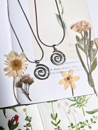 Image 1 of Silver Swirl Necklace 