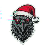 Christmas Raven Patch