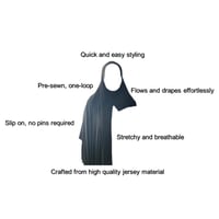 Image 5 of Tawadhu Instant jersey hijab - Mink