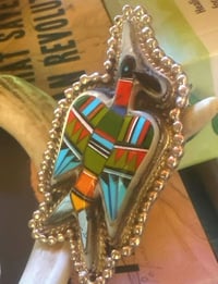 Image 8 of RESERVED Inlay water-bird ring 