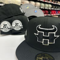 Image 1 of New Era 59Fifty Black - White Inaugural 
