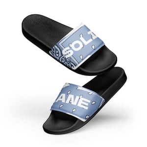 Image of Lite Blue Paisley Slides