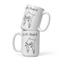 Image 1 of White glossy mug GIRL POWER 