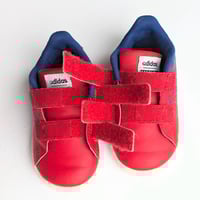 Image 2 of Adidas x Marvel Infant Advantage Spider-Man Hook-and-Loop Sneakers