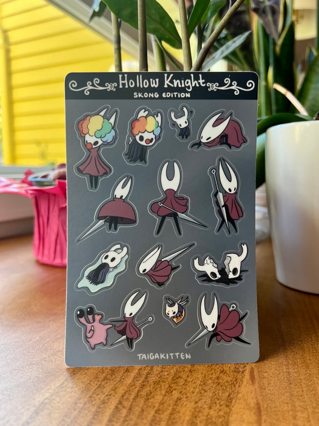 Hollow Knight / Silksong Sticker Sheets