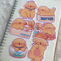 Image 2 of Butter Dog sticker pack