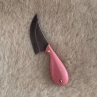 Image 2 of Pink G-10 Neck Knife With Sheath