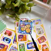 Image 3 of Snack Sticker Sheet | Matte & Embossed Sticker Sheet