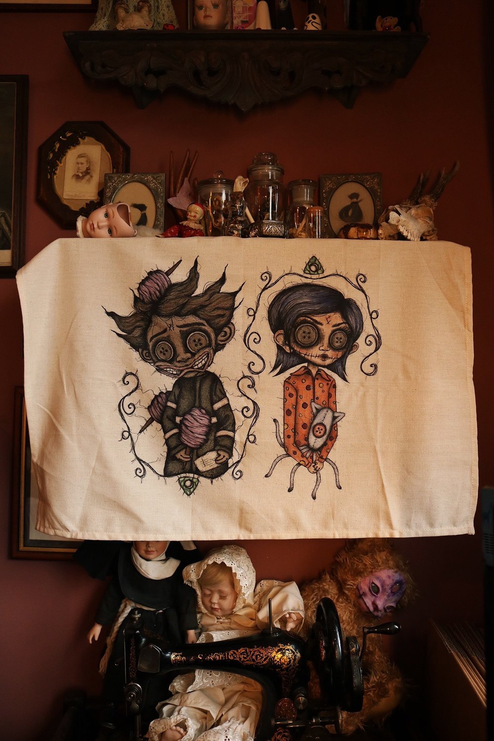 Image of Lost Souls Tea Towel Preorder