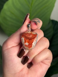 Image 1 of LAGUNA LACE AGATE PENDANT WITH CHAIN J (.925 SS)