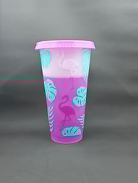 Image 2 of Flamingo Color Changing Cup