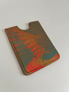Marbled Cardholder (Neon Orange/Yellow)