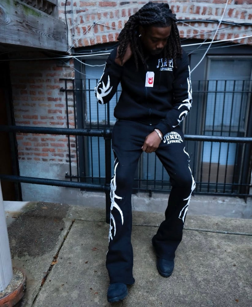DJA Distressed Sweatsuit Designer Junkie Apparel