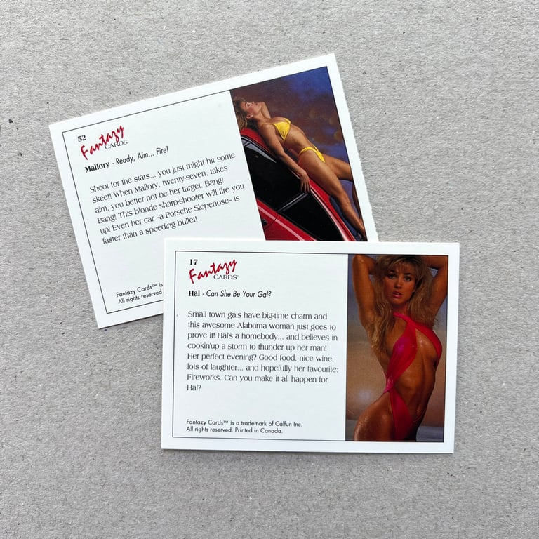 FANTAZY LADIES COLLECTOR CARDS - 1992 Image 4