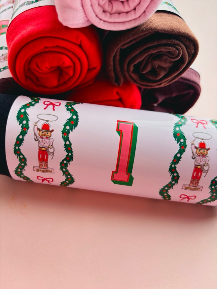 Image of 7 days of CHRISTMAS t-shirt advent calendar