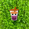 Lesbian Pride Boba Enamel Pin
