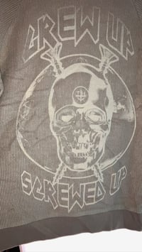 Image 4 of Smiley Screw Skull Crewneck Sweatshirt