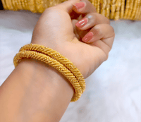 Image 1 of 2 Pieces Gold Plated Bangles Set_GPB_1222