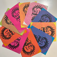 Image 1 of The Burning Question Linocut Prints