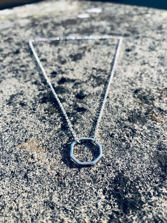 Image of Silver Octagon Necklace
