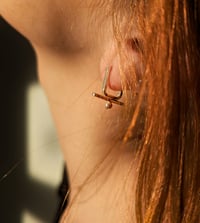 Image 1 of Square and Bar Hoops 