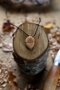 Image 6 of Acorn Pendant Necklace. 