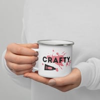 Image 2 of Crafty AF Enamel Mug