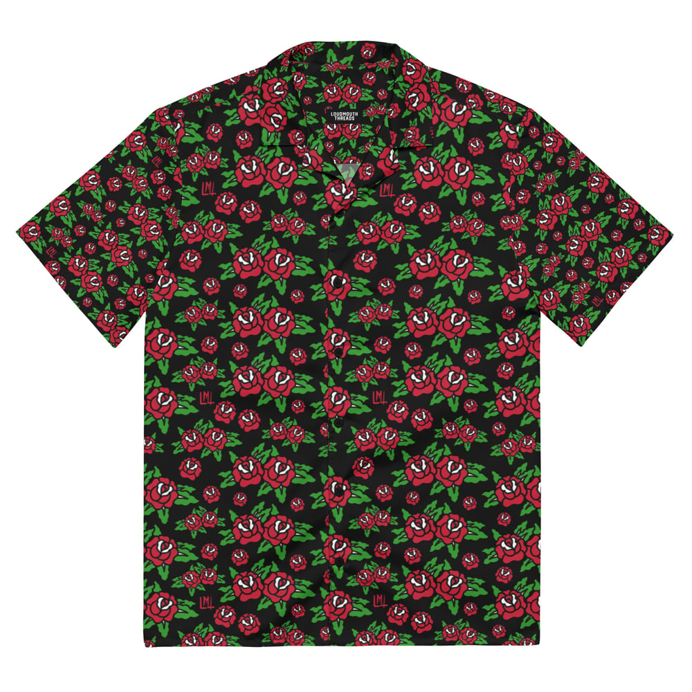 Image of Red Rose button down shirt