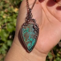 Image 1 of Chrysocolla Pendant 💙💚🤎