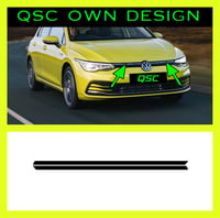 X2 Vw Golf Mk8 Grill Dechrome Sticker Strips 