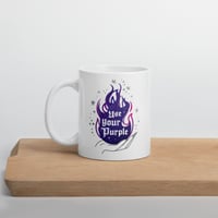 Image 3 of Use Your Purple white glossy mug