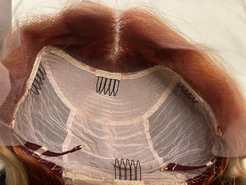 Image of "GINGER TEA" 20 inch CUSTOM COLORED WIG