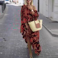 Image 2 of Women's Off Shoulder Pua'a Print Dress