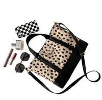 Image 6 of Spotted top handle tote/crossbody