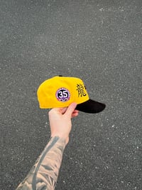 Image 3 of PURPLE BRIM CORDUROY VISOR SEATTLE MARINERS CUSTOM FITTED CAP