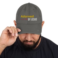 Image 3 of Adorned Distressed Dad Hat