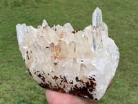 Image 2 of Quartz Crystal Points Cluster With Iron Inclusions #1396