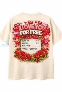 Image 1 of For Free Plus Tax Tee (Cream)