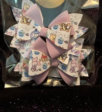 Image 1 of 4" Yellow Bear Leather Bows