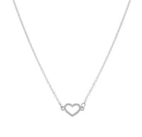 Rhinestone Heart Necklace  