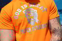 Image 2 of GIGP$ NEON ORANGE BIG FACE REFLECTIVE TEE