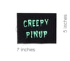 Glow In The Dark Creepy Pinup Patch