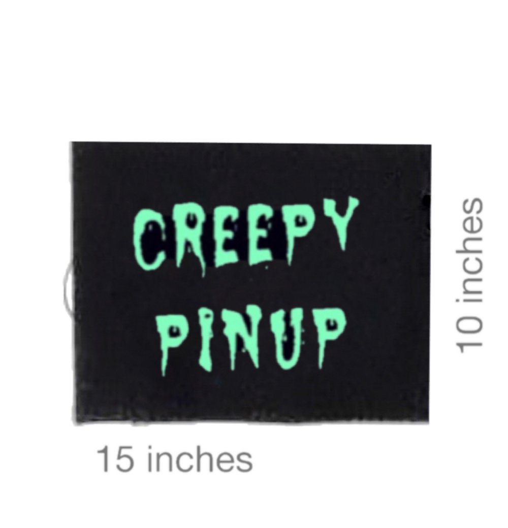 Glow In The Dark Creepy Pinup Patch