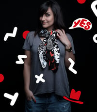 Image 4 of Black and Red Scarf