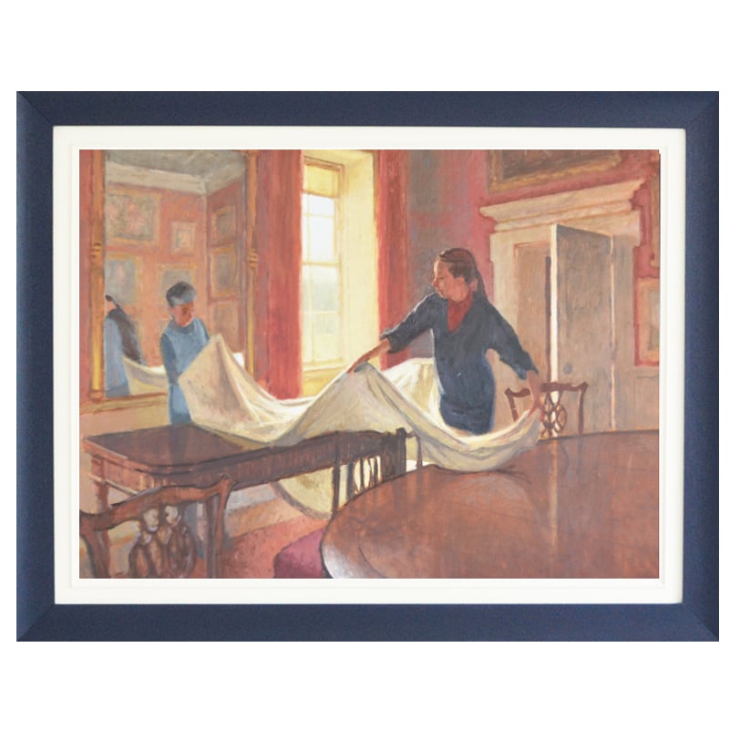 Image of Large 20thC Painting, 'The Housekeepers,' Mary Beresford Williams 