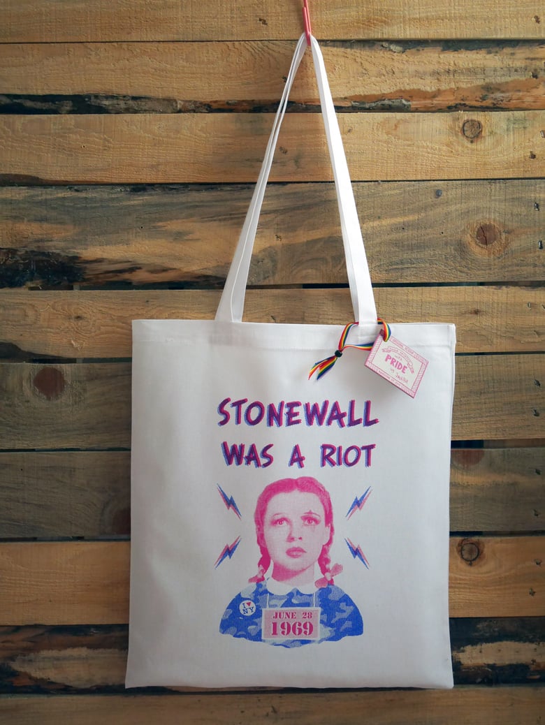 Image of STONEWALL WAS A RIOT tote bag